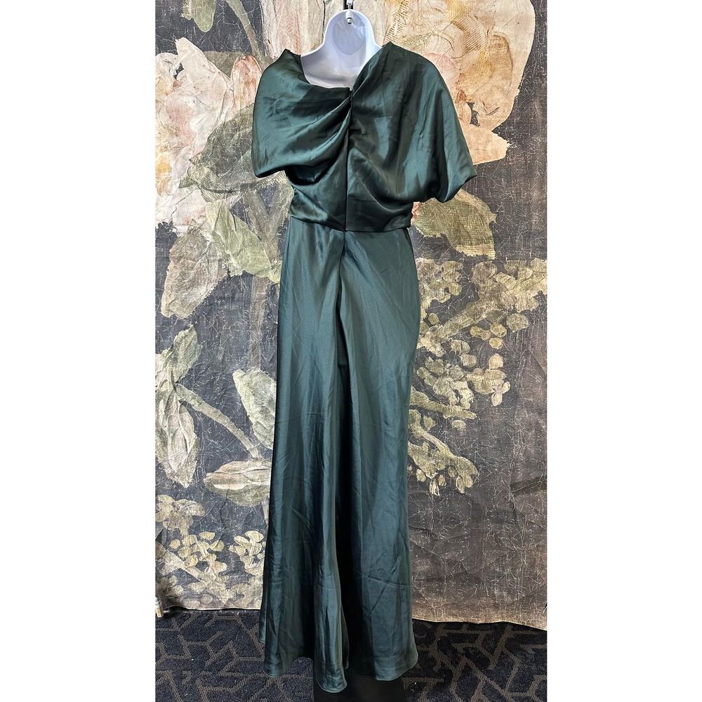 New Amsale Pryce Off-Shoulder Satin Column Gown size 4 - Picture 10 of 10